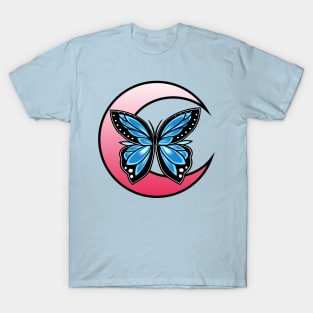 Moonlight Blue Butterfly T-Shirt